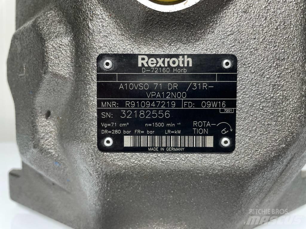 Rexroth A10VSO71DR Hüdraulika