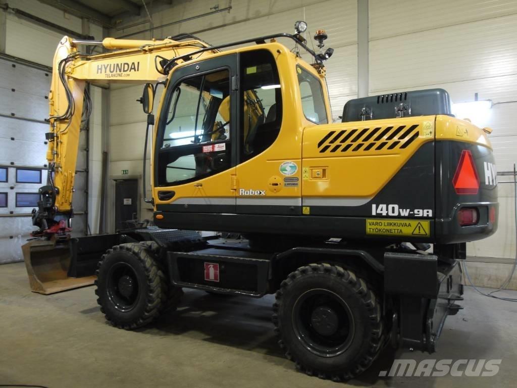 Hyundai R 140 W-9A Ratasekskavaatorid