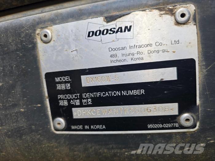 Doosan DX 140 W-5 Ratasekskavaatorid