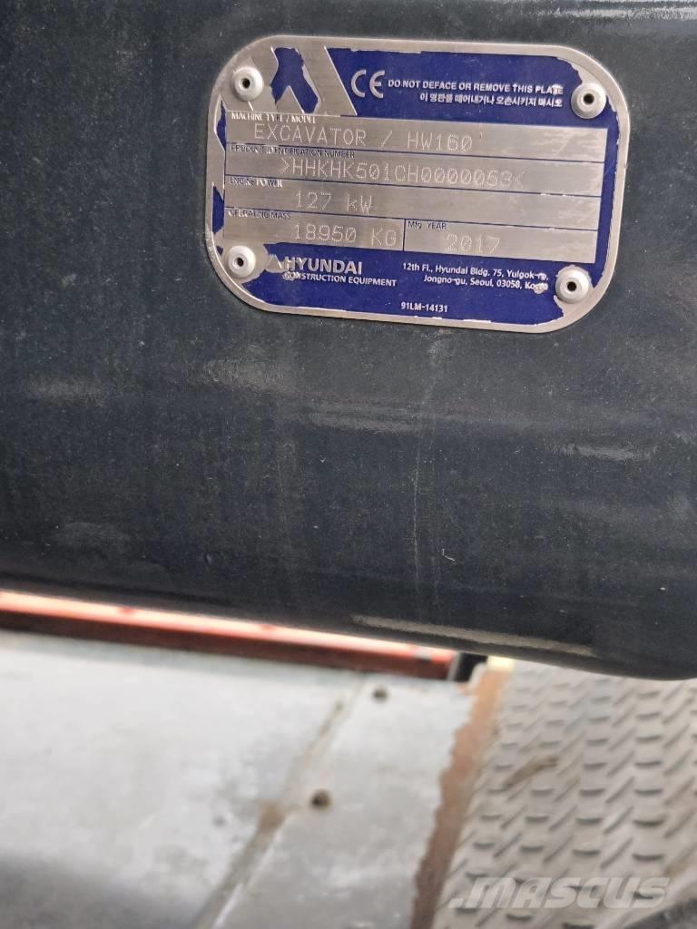 Hyundai HW 160 Ratasekskavaatorid