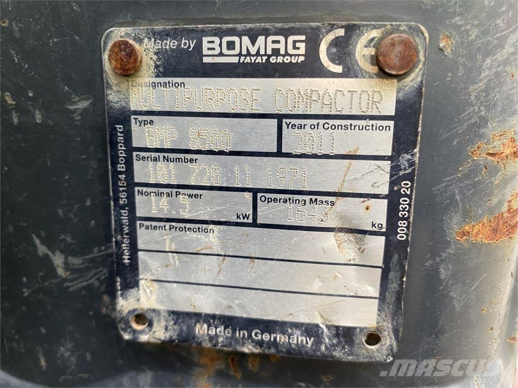 Bomag BMP 8500 Pinnaserullid