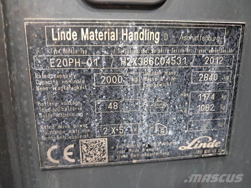 Linde E20PH-01 Elektritõstukid