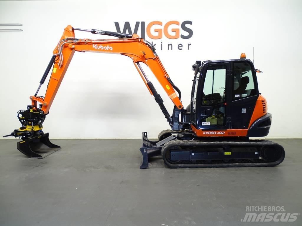 Kubota KX 080-4a Väikeekskavaatorid 7t-12t