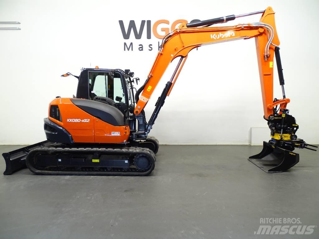 Kubota KX 080-4a Väikeekskavaatorid 7t-12t