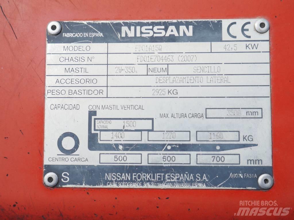 Nissan FD01 A 15 Q Diiseltõstukid