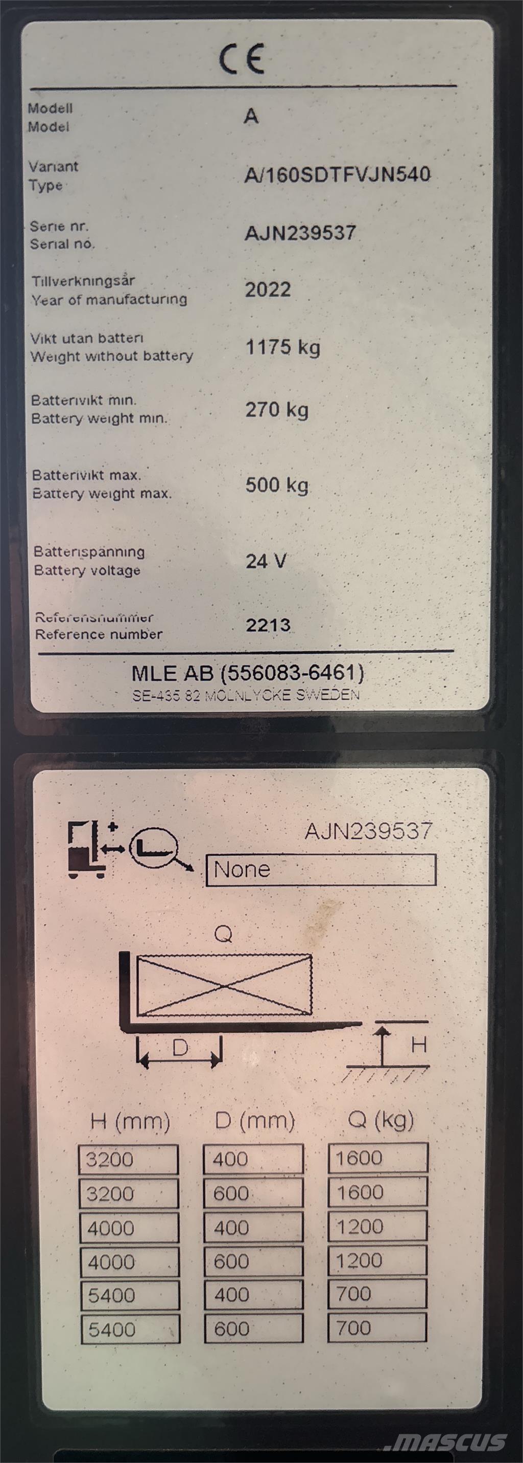 Atlet A160 Platvormiga virnastajad