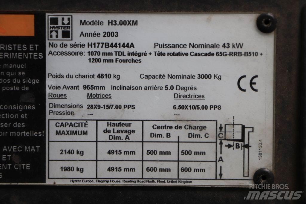 Hyster H3.00XM Gaasitõstukid