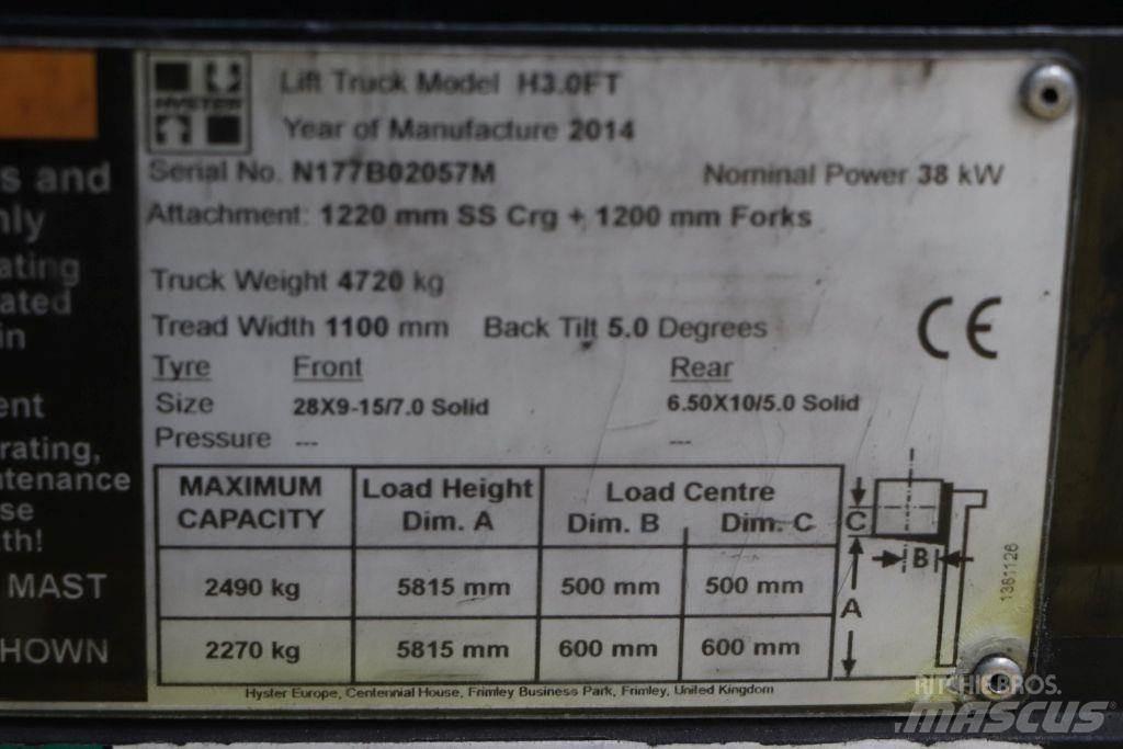Hyster H3.0FT Gaasitõstukid