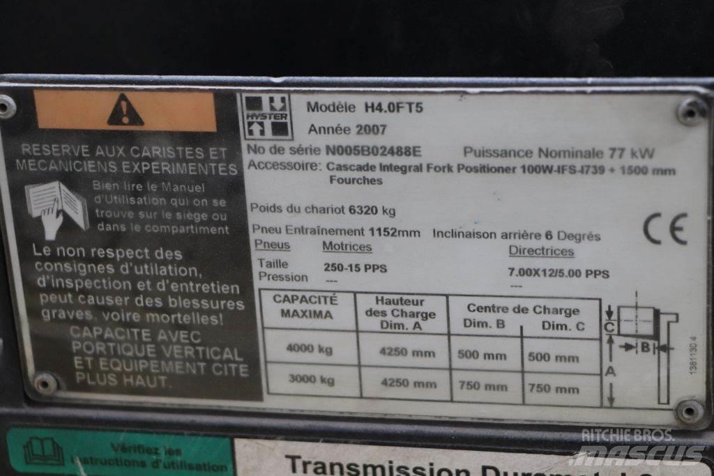 Hyster H4.0FT5 Gaasitõstukid