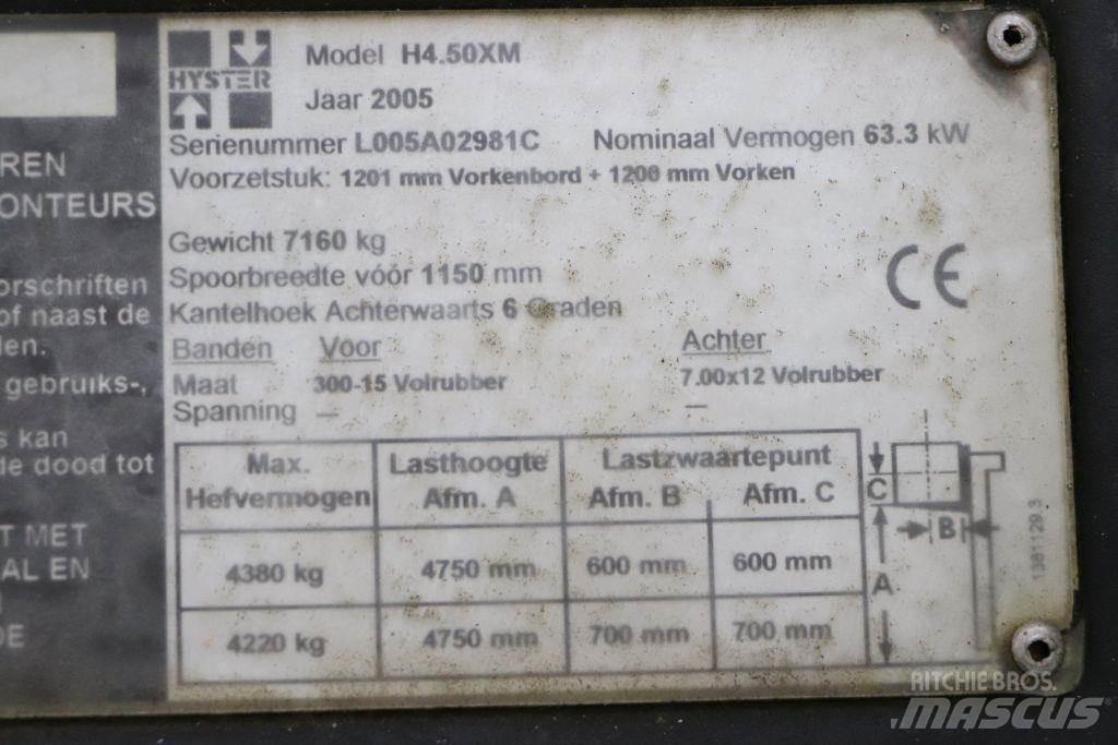 Hyster H4.5XM Gaasitõstukid