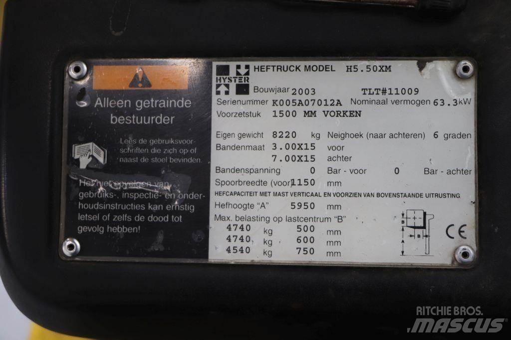 Hyster H5.50XM Gaasitõstukid