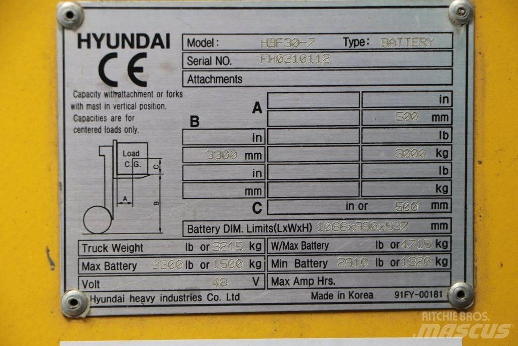 Hyundai HBF30-7 Elektritõstukid