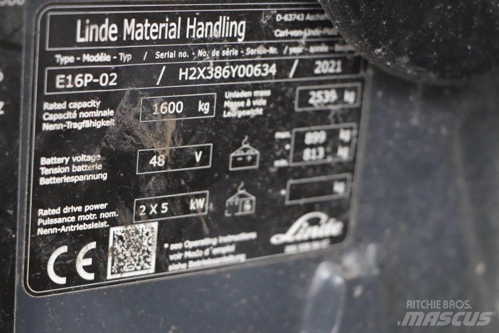 Linde E16P-02 Elektritõstukid