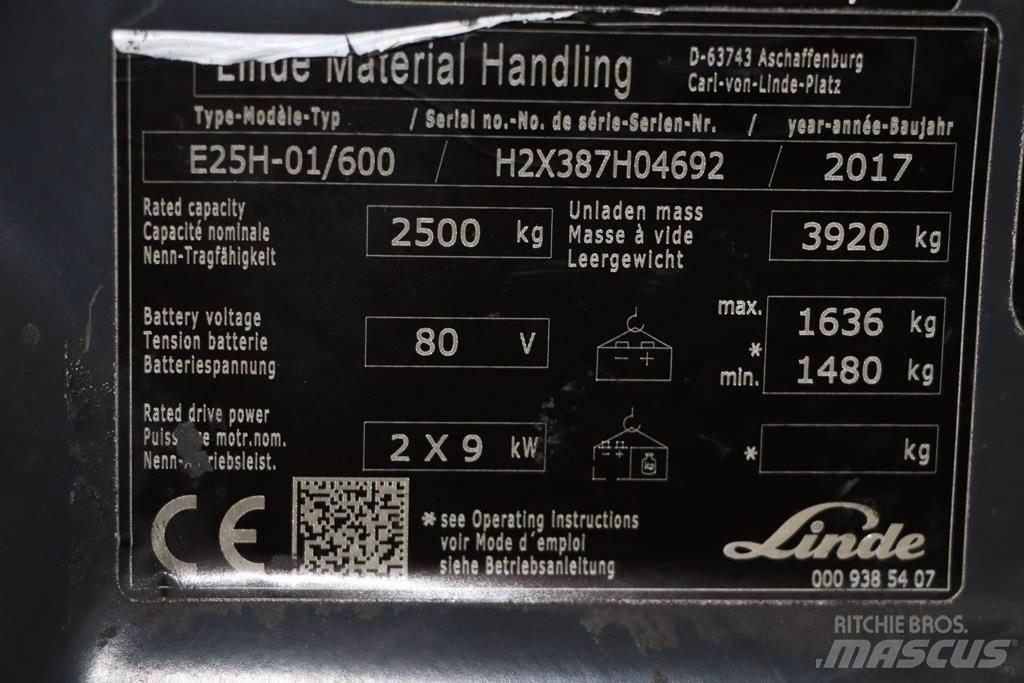 Linde E25H-01/600 Elektritõstukid