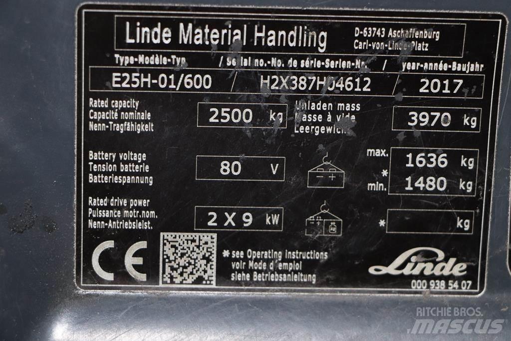 Linde E25H-01/600 Elektritõstukid