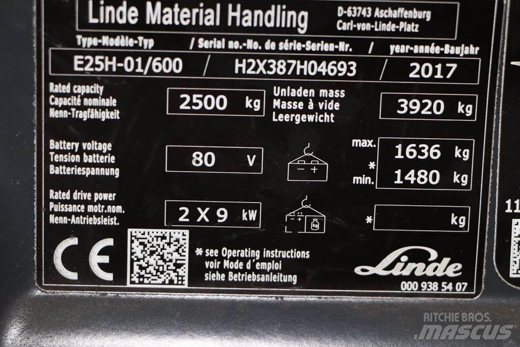 Linde E25H-01/600 Elektritõstukid