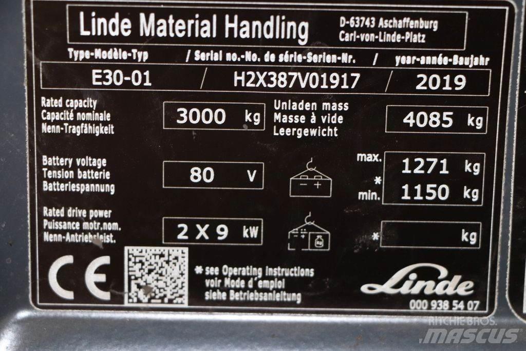 Linde E30-01 Elektritõstukid