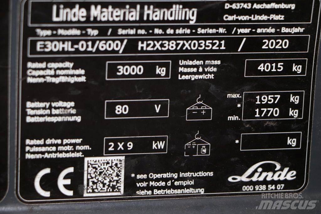 Linde E30HL-01/600 Elektritõstukid