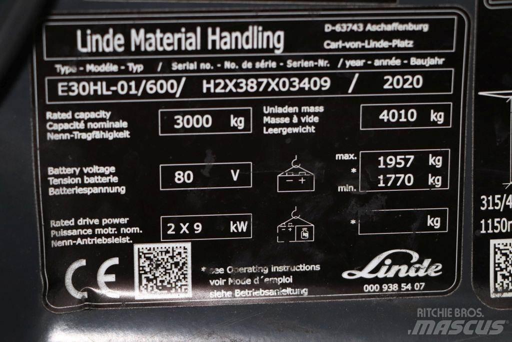 Linde E30HL-01/600 Elektritõstukid