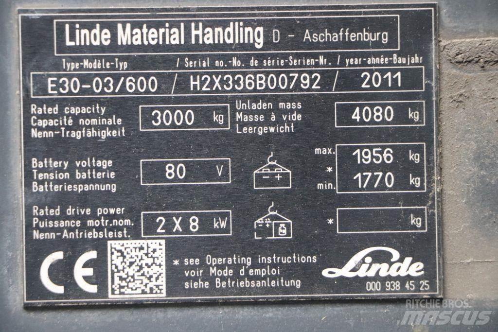 Linde E30S-03/600 Elektritõstukid