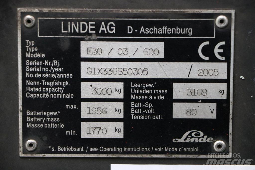 Linde E30S-03/600 Elektritõstukid