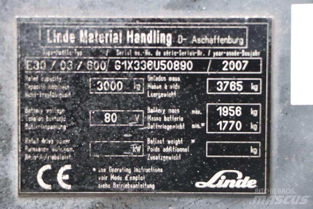 Linde E30S-03/600 Elektritõstukid