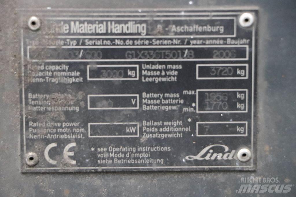 Linde E30S-03/600 Elektritõstukid