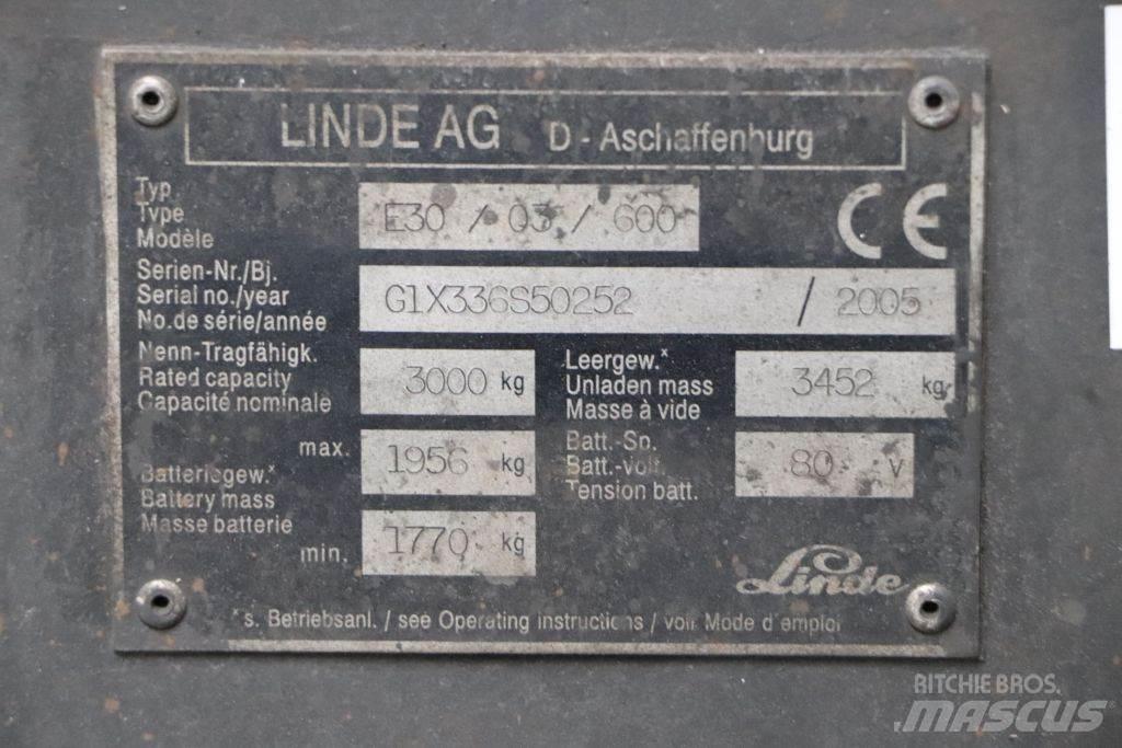 Linde E30S-03/600 Elektritõstukid