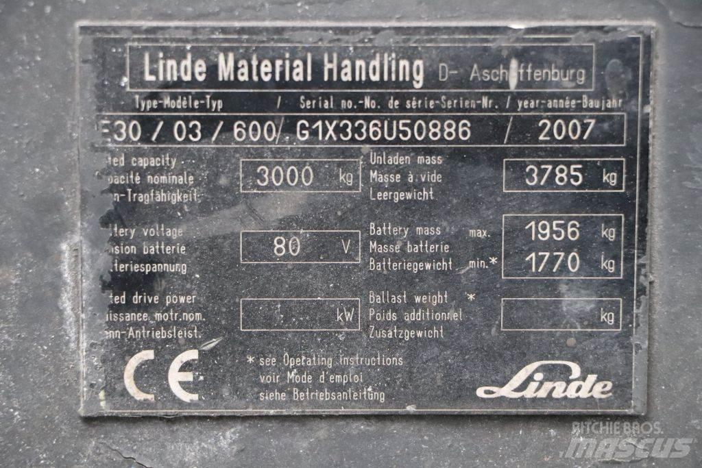 Linde E30S-03/600 Elektritõstukid