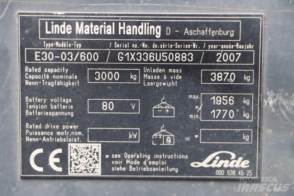 Linde E30S-03/600 Elektritõstukid