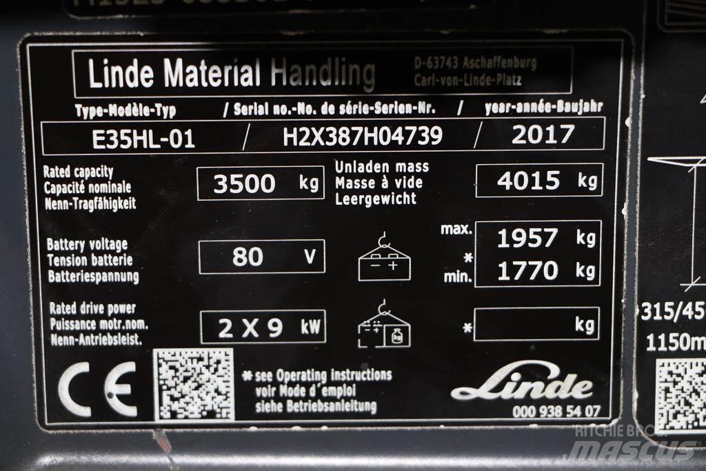 Linde E35HL-01 Elektritõstukid