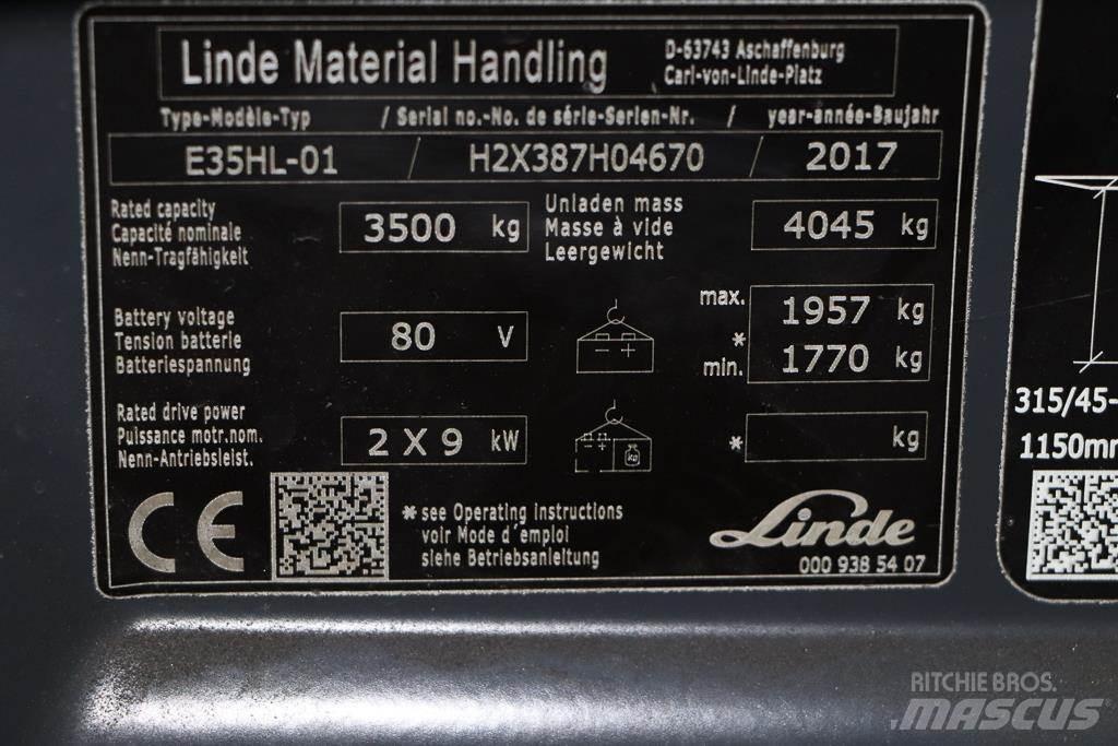 Linde E35HL-01 Elektritõstukid