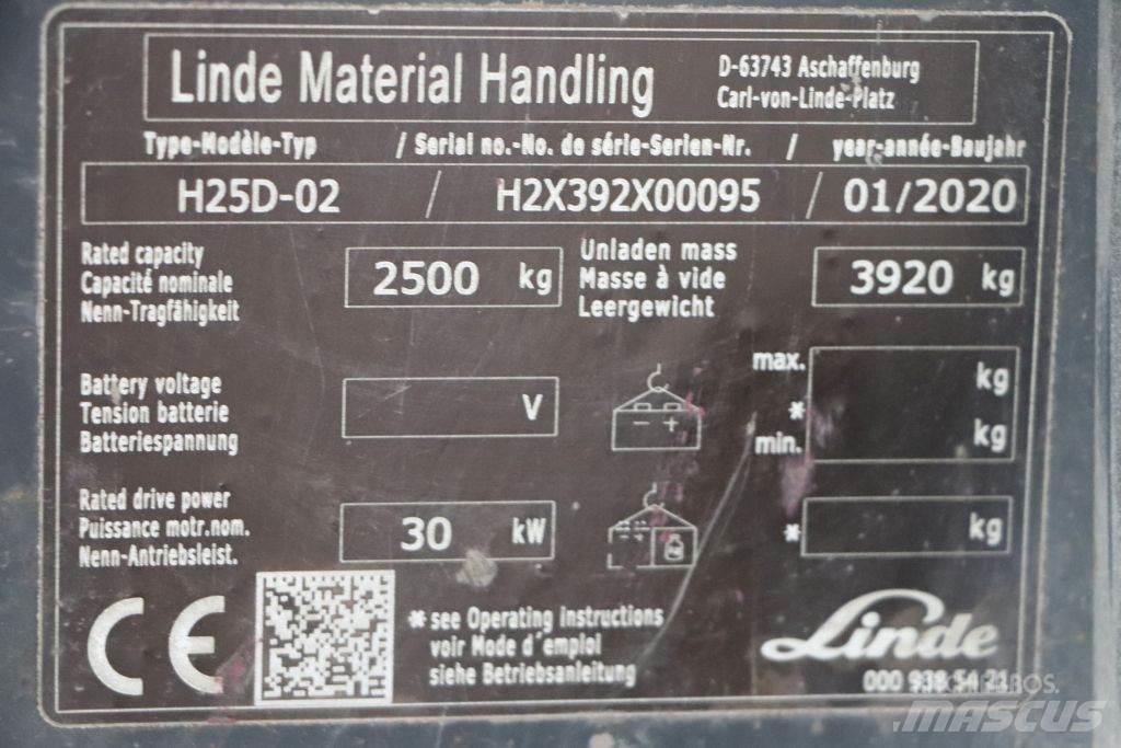 Linde H25D-02 Diiseltõstukid