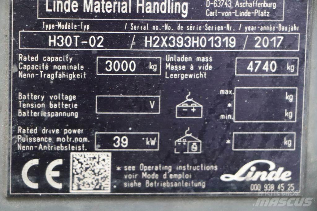 Linde H30T-02 Gaasitõstukid