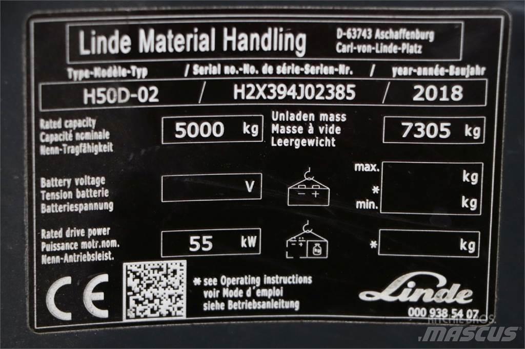 Linde H50D-02 Diiseltõstukid