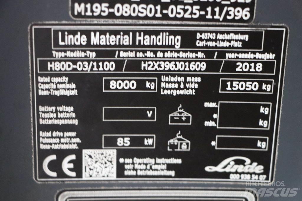 Linde H80D-03/1100 Diiseltõstukid