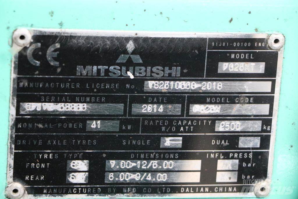 Mitsubishi FG25NT Gaasitõstukid