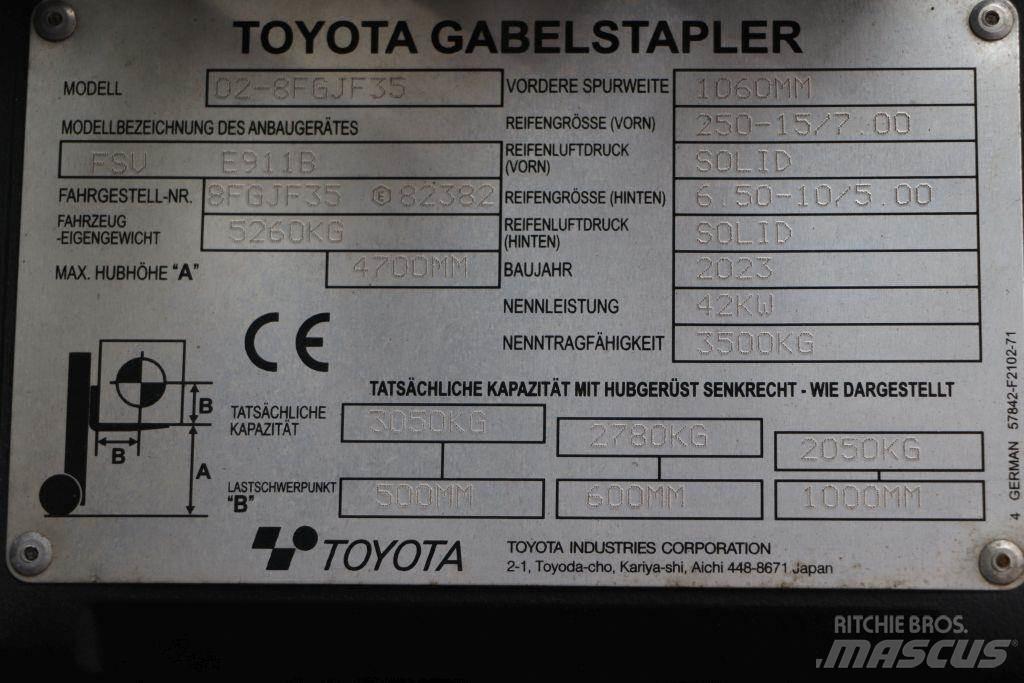 Toyota 02-8FGJF35 Gaasitõstukid