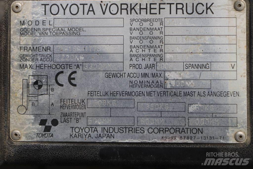 Toyota 7FB15 Elektritõstukid