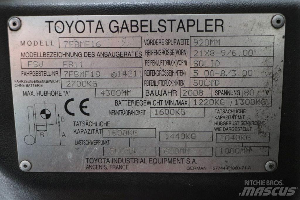 Toyota 7FBMF16 Elektritõstukid