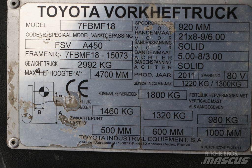 Toyota 7FBMF18 Elektritõstukid