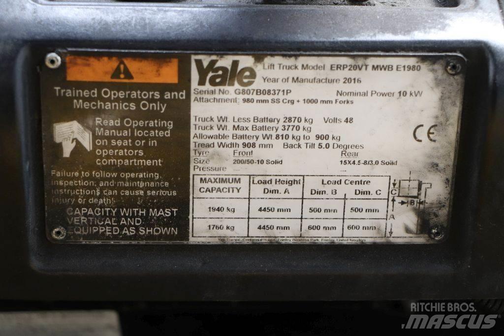 Yale ERP20VT Elektritõstukid