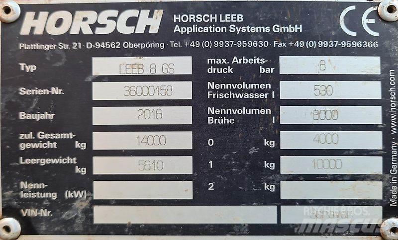 Horsch 8 GS Haagispritsid
