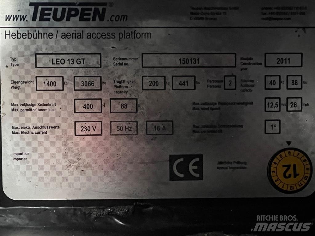 Teupen LEO 13 GT Kompaktsed poomtõstukid