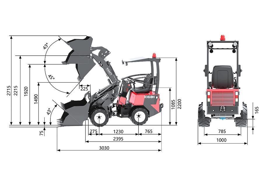 Kraft K160H Rataslaadurid
