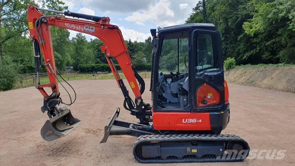 Kubota U 36-4 Miniekskavaatorid < 7 t