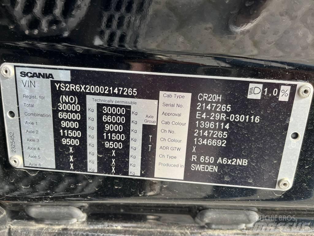 Scania R 650 Sadulveokid