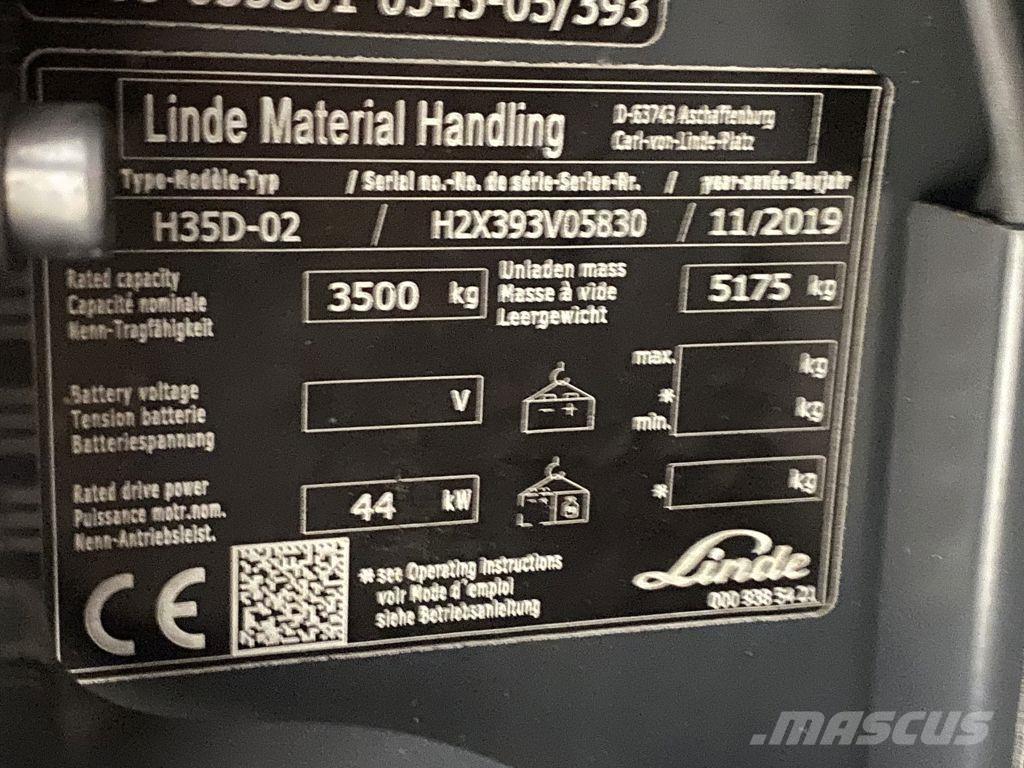 Linde H35D-02 Diiseltõstukid