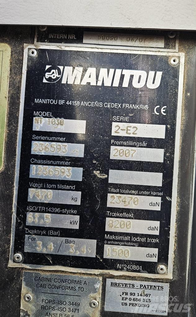 Manitou 1030 Teleskooplaadurid