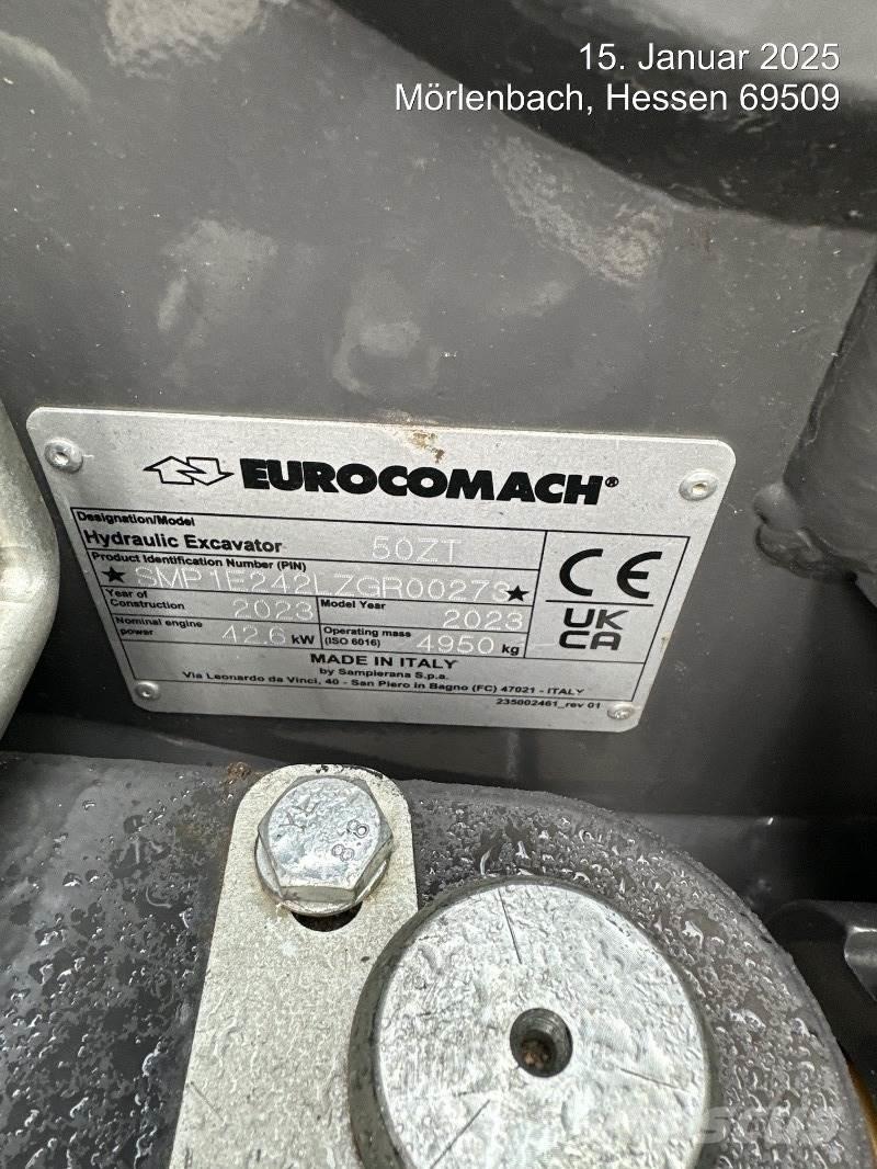 Eurocomach 50ZT Miniekskavaatorid < 7 t